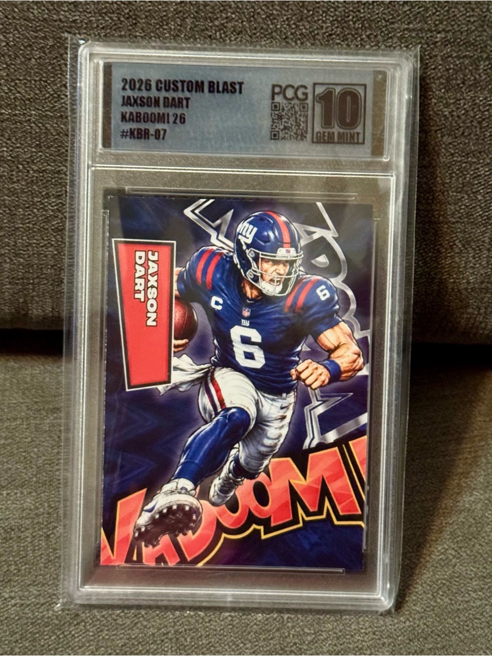 Jaxson Dart - 2026 Custom Blast Kaboom! #KBR-07 PCG 10 Gem Mint
